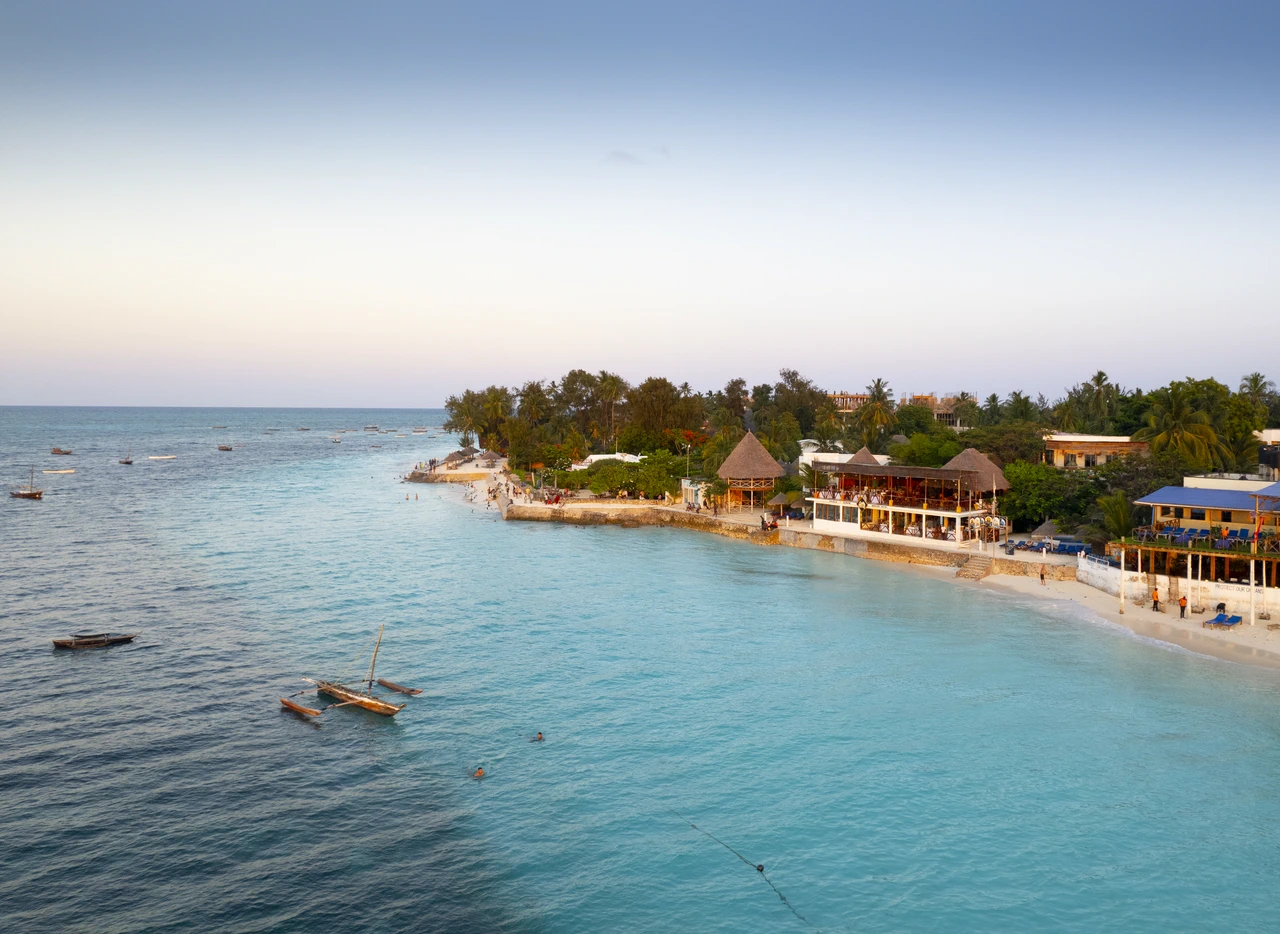 Sea view from Double A Nungwi Beach Hotel